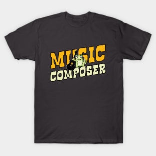 Music Composer funny frog T-Shirt